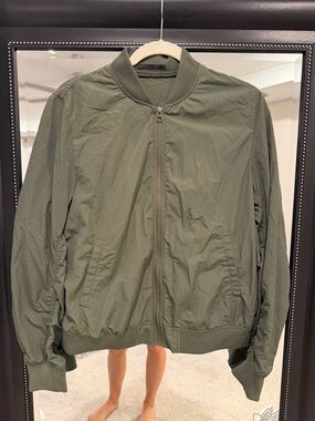 Uniqlo Olive Utility Bomber Jacket